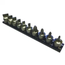 VIM Tools 10-Piece Half Cut, Flat and Phillips Head Screwdriver Set - 3/8 in. Sq