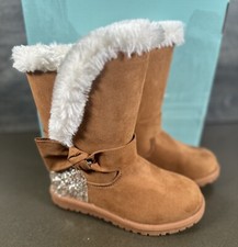Magellan Outdoors Kids' Glitter Faux Fur Boots