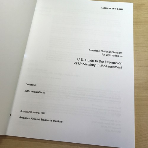 American National Standard for Calibration, Z54021997 eBay