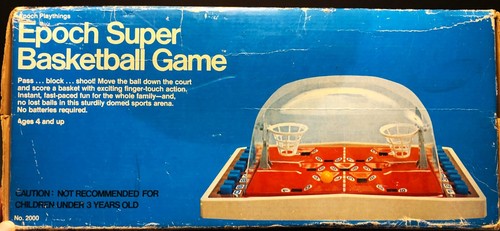 Vintage EPOCH Super Basketball Bubble Tabletop Game in Original Box JAPAN *NICE* - Picture 9 of 12