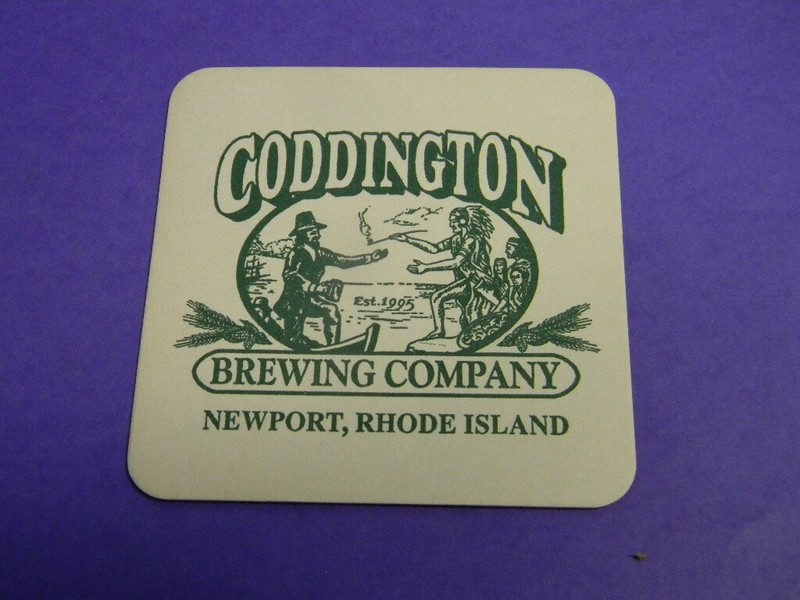 MINTY CODDINGTON BREWING COMPANY CRAFT BEER COASTER MIDDLETOWN RHODE ISLAND