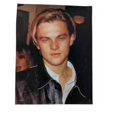 LEONARDO DiCAPRIO Leather Jacket Magazine Pinup Clipping