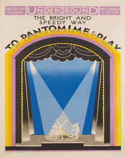 London Underground Poster Pantomime Theatre Wall Art - 12X16/16X20/18X24/24X36