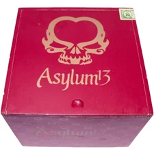 Asylum 13 80 x 6 Corojo Empty Wooden Cigar Box 6.5" x 6.75" x 5.5"