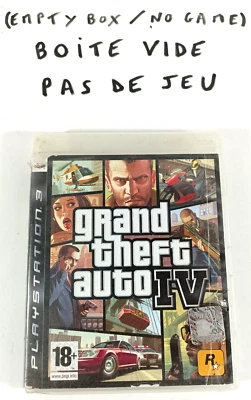Playstation 3 PS3 VF Grand Theft Auto IV PAS DE JEU BOITE VIDE Envoi rapide - Photo 1/3