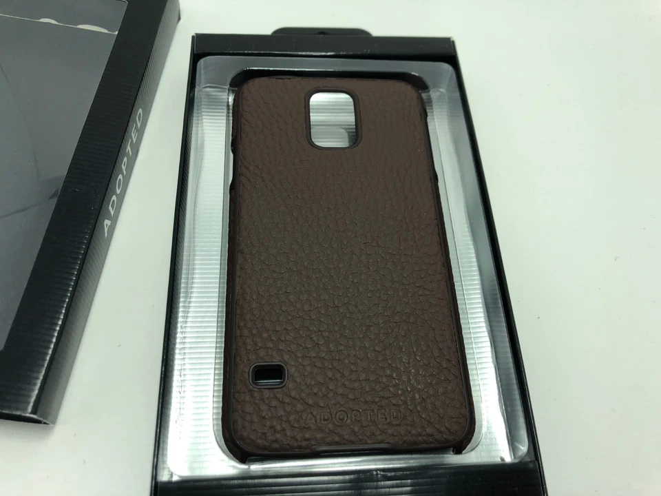 ADOPTADA Funda de Cuero a Presión para Samsung Galaxy S5 S 5 Sumatra/Root Foto 2 de 4