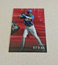 2014 Bowman Platinum Red #BPCP92 Jairo Beras Texas Rangers /25