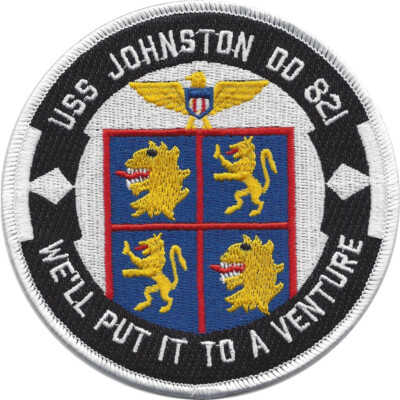 DD-821 USS Johnston Patch