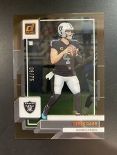 2022 Panini Clearly Donruss Derek Carr /75
