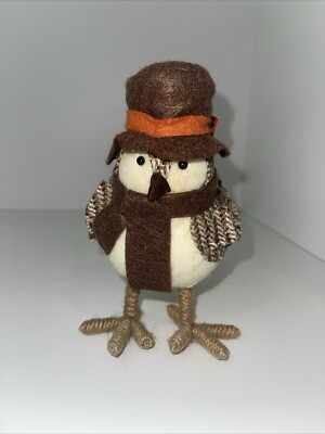 Rare 2015 Target Spritz Bird Featherly Friend Brown Top Hat Fall Collectible