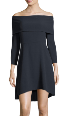 theory off the shoulder dress Theory Women's Off-The-Shoulder Ribbed Wool-Cashmere Maxi Dress - Grey Heather