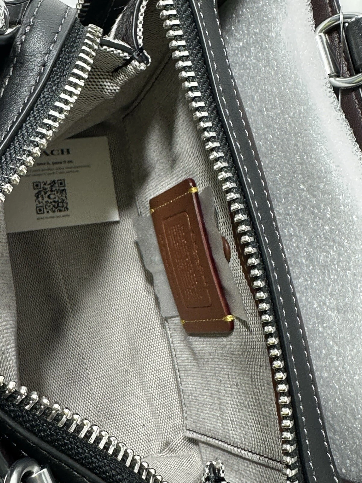 Coach Rogue 20 manico superiore zebrato pelo di vitello stampa animalier nuovo con etichetta cm564