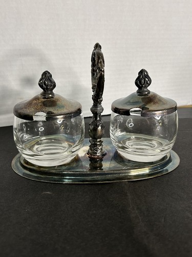 Vintage Art Decor Sheridan Silverplate Jam Plate