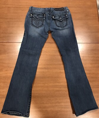 ROCK REVIVAL - CELINE  - Easy BOOT JEANS -Rhinestones Womens Size 29 Inseam 31