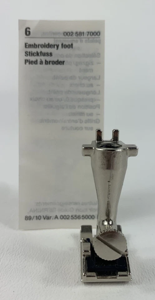 Genuine Bernina Embroidery/Appliqué Foot #6 Old Style - Image 4 of 4