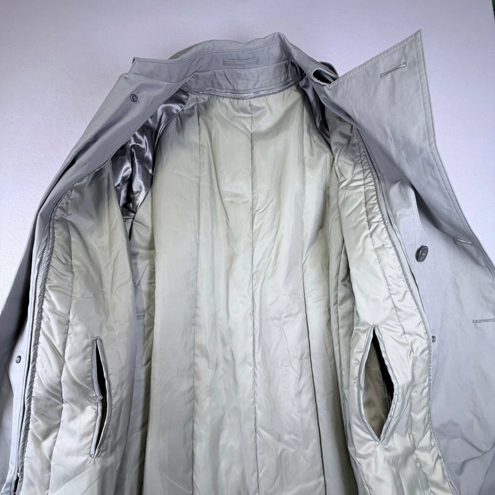 DSCP Trench Coat Men L Gray NEW All Weather Marine Coat Valor Collection image 6