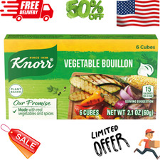 Knorr Cube Bouillon, Vegetable, 6 cubes, 2.1 oz Ounce Pack of 1 