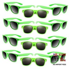12 Pack Party Sunglasses Bulk Neon Party Favors for Beach Wedding Party Green