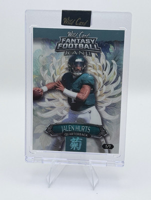 Wild Card 2026 Fantasy Football Kanji Jalen Hurts Eagles FMKFW1-JH 1/1
