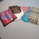 Women's Scarf Lot 6 Scarves Silk Cashmere Alpaca Mix Shapes and Sizes Bundle