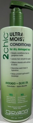 GIOVANNI 2Chic Ultra-Moist Conditioner for Dry, Damaged Hair, 24 oz.