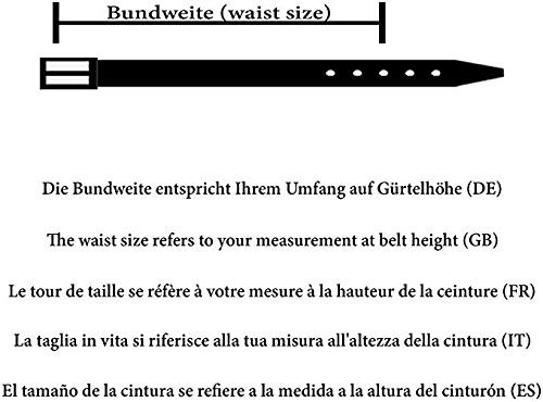Vascavi LedergüRtel 3Cm Breit Echtleder Weiß Made In Germany 105/115Cm-image