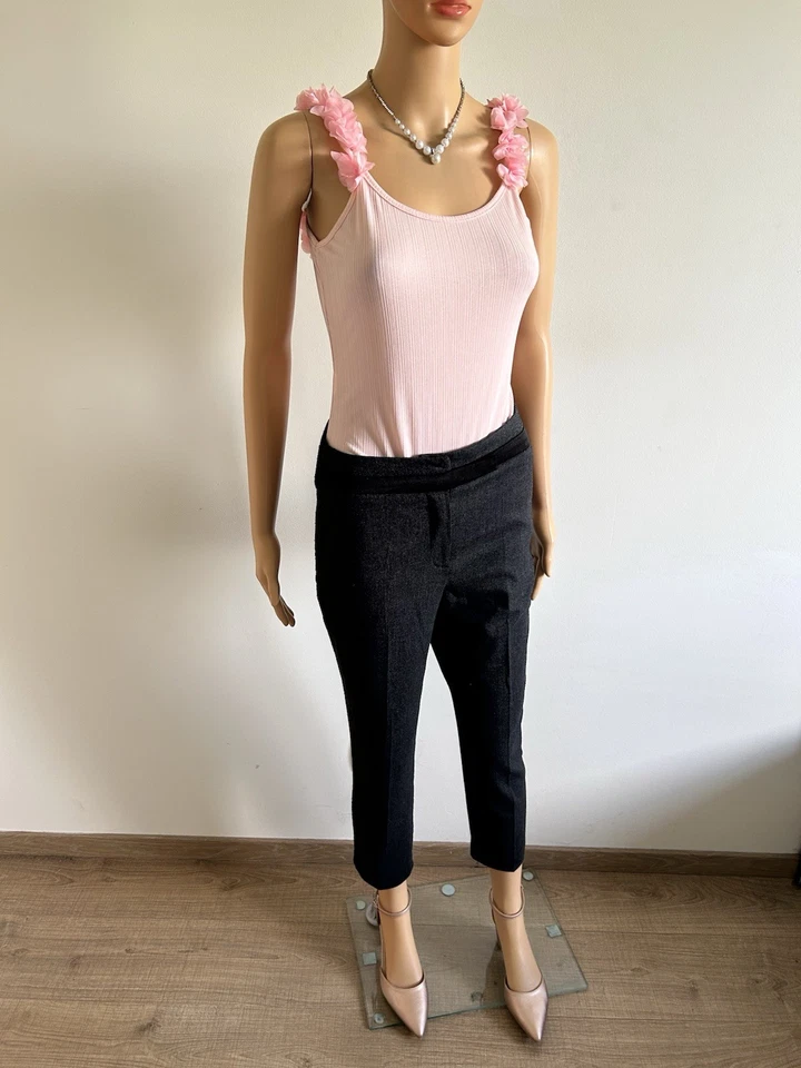 Pantalon gris foncé et noir Kookai taille 38 bon état - Photo 4/4