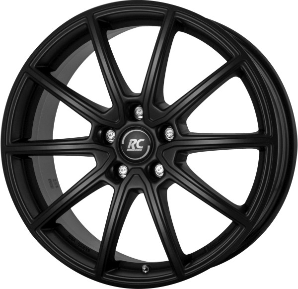 RC-DESIGN RC32 Satin Black Matt (Sbm) 7,5X18 Et 48 Lk 5 100 Alufelgen 18 Zoll Rc-image