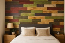 1sqm New Timber Cladding | Colour Mix | Kiln Dried Wooden Cladding - Sanded