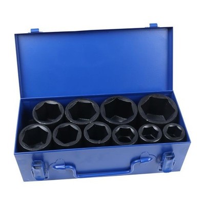 US PRO Tools 10-teilig 3/4 Zoll Bohrer 6pt Steckschlüsselsatz 22-50 mm 7596