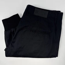 KITH Twill Jogger Pants Mens 30 Classics Mercer Release Black w/Knitted Cuff USA