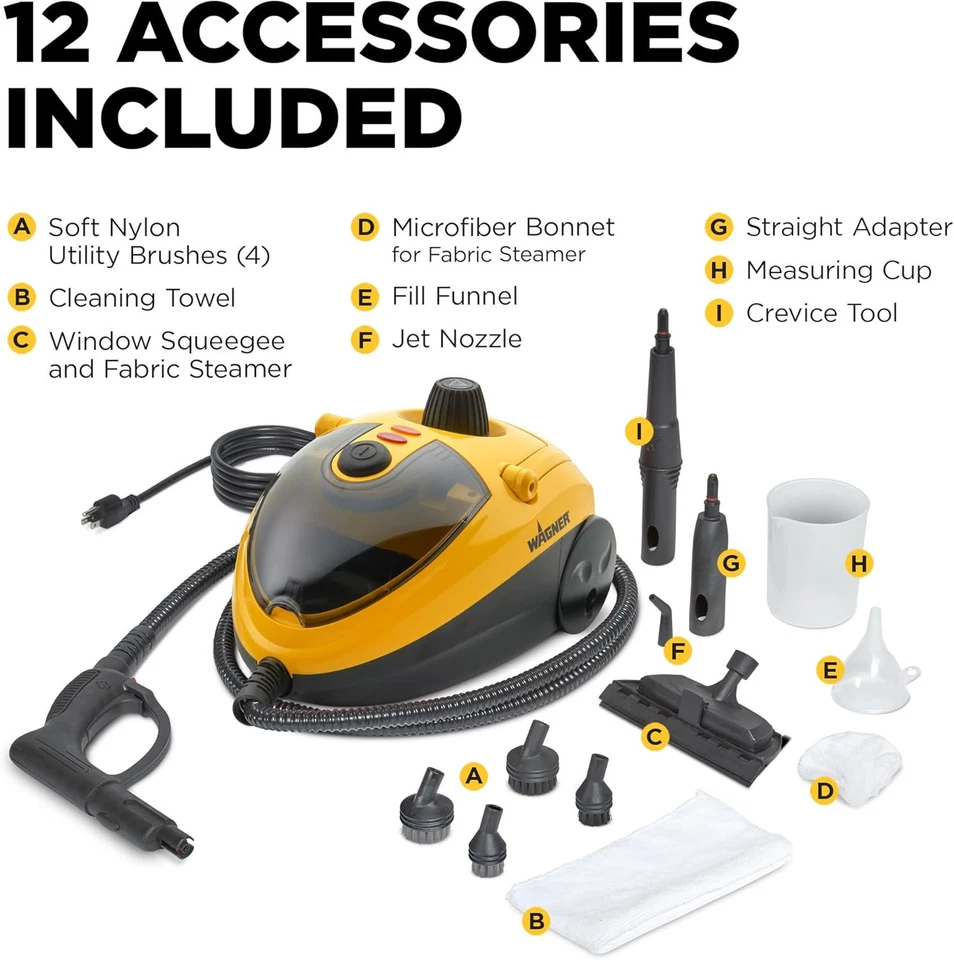 Wagner 905E Autoright Car Steam Cleaner With 12 Accessories Chemical Free Cle... - Image 2 of 4