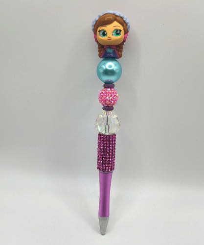 Doorables or Tsum Tsum Handmade Beaded Pen Silicone Glass or Plastic Beads - Picture 46 of 58