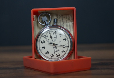 Vintage Stopwatch, Soviet Stopwatch Agat, Mechanical Stopwatch, USSR chronometer