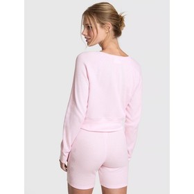 Victoria's Secret PINK Thermal Pajama Set Long Sleeve and Shorts XS -NWT