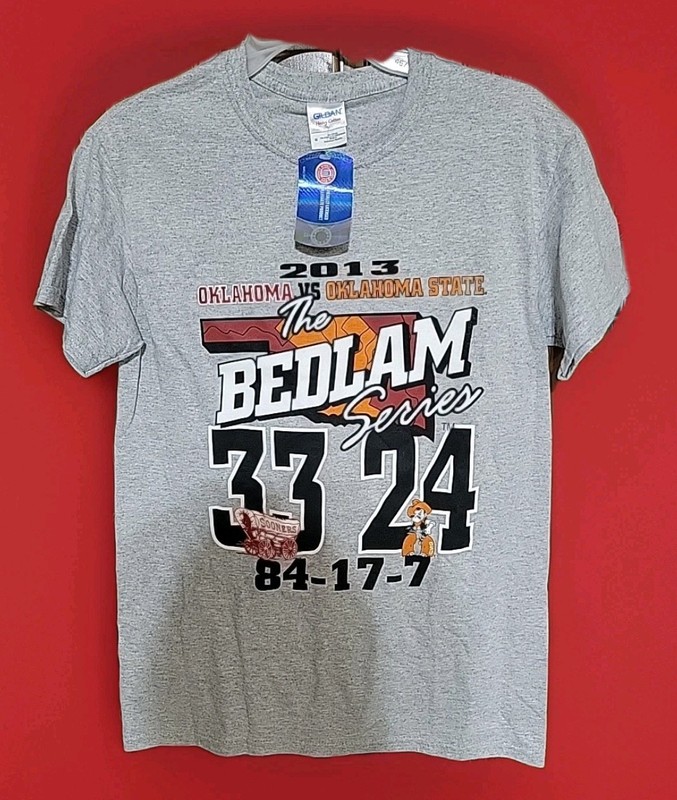 OU Oklahoma University T-shirt Gildan New With Tag Size Small 2013 Bedlam