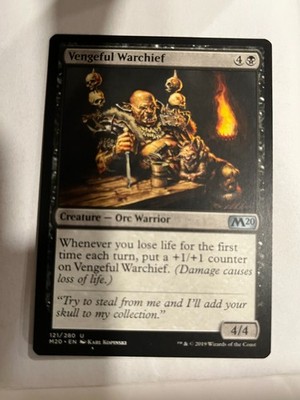 Vengeful Warchief - 2020 Core Set M20 - Magic the Gathering MTG Nice!