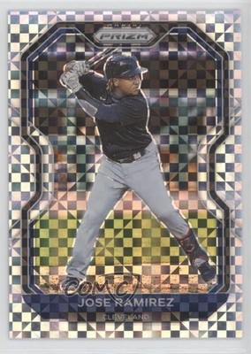 2021 Panini Prizm Power Plaid Prizm 5/75 Jose Ramirez #16 o7m