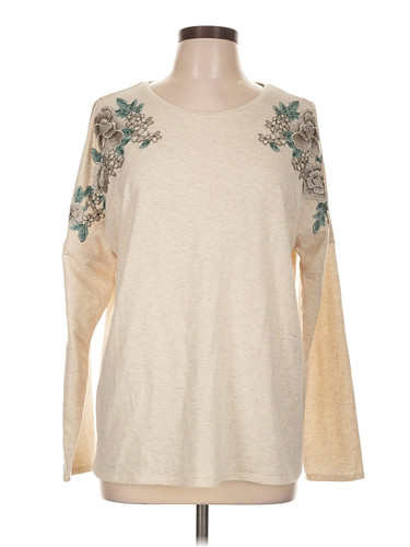 AMI, Verve Ami Women Brown Long Sleeve Top L