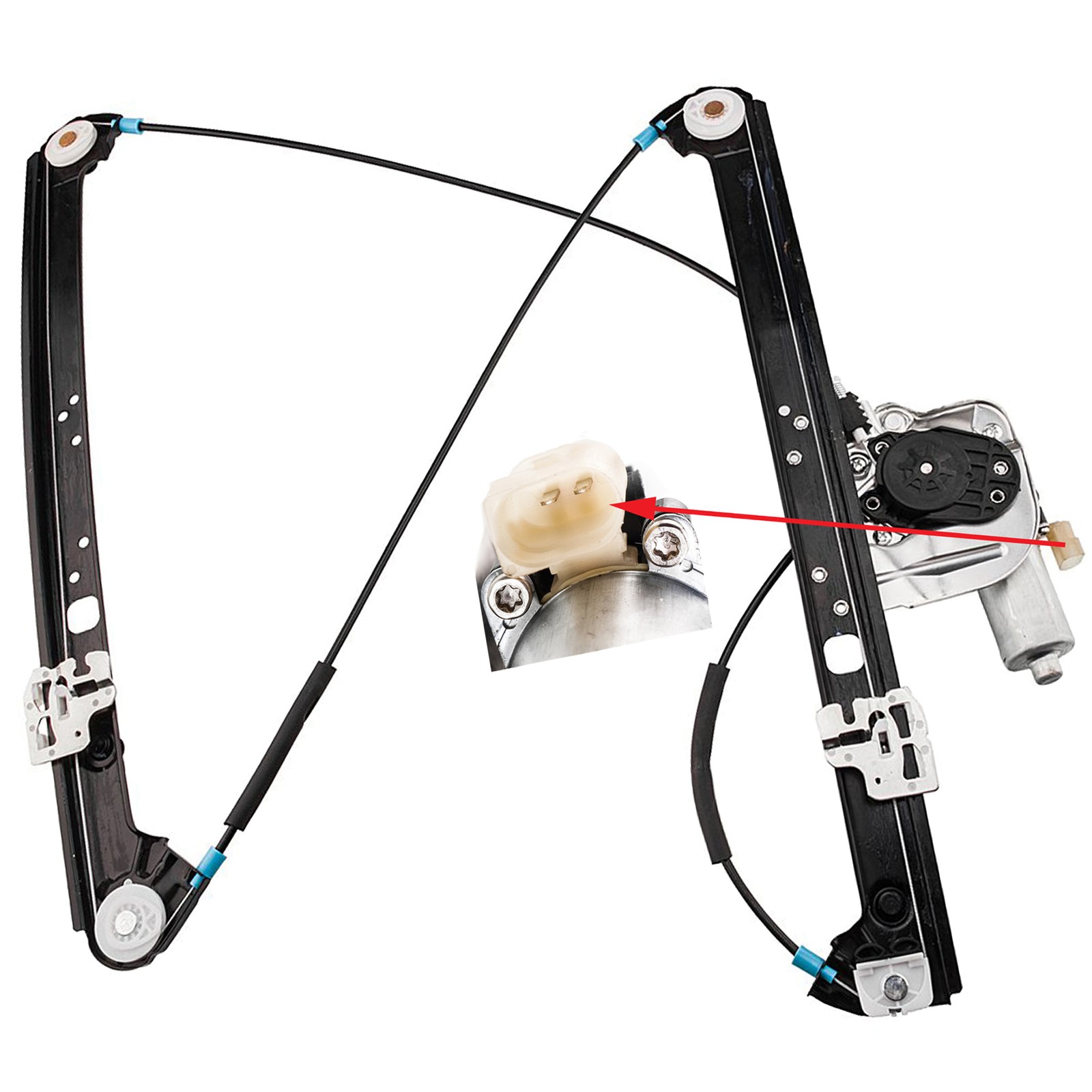 Lève-glace avant droit motorisé BMW X5 E53 mécanisme complet 3.0d 4.4i