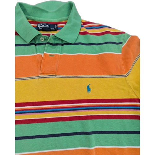 Polo Ralph Lauren Herren Poloshirt X-Large gestreift Kurzarm Baumwolle bunt