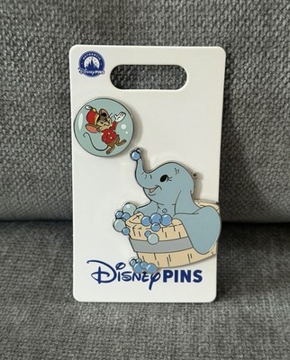 Disney Parks 2026 Dumbo and Timothy 2 pc Pin Set NWT