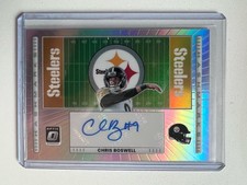 2025 Donruss Optic Chris Boswell #HM-CB Silver Prizm Hash Marks Auto Steelers