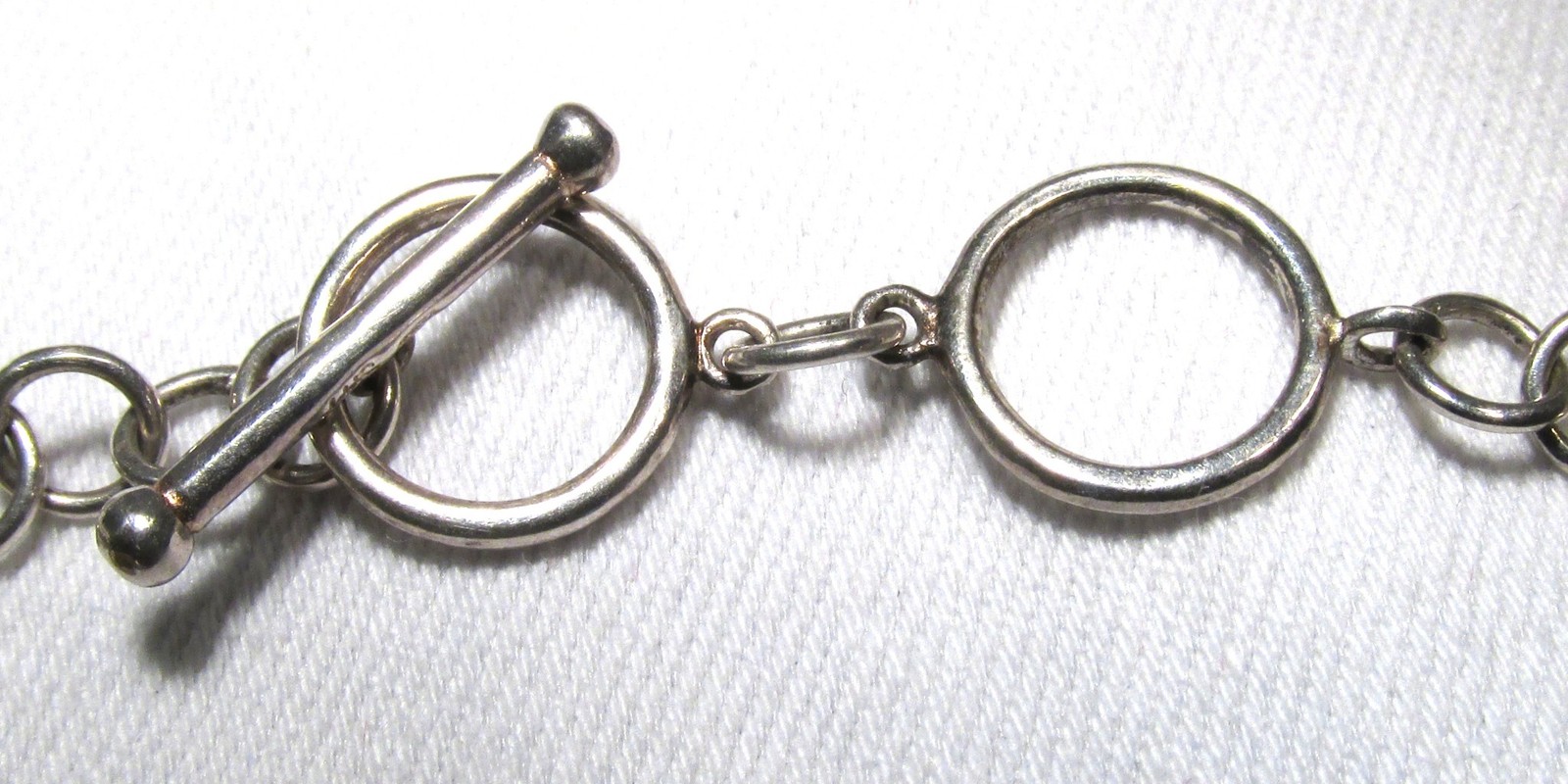 Abalone Shell Sterling Silver Link Toggle Clasp B… - image 4