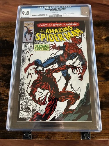 The Amazing Spider-Man #361 CGC 9.8 White Pages - 1st Appearance Carnage