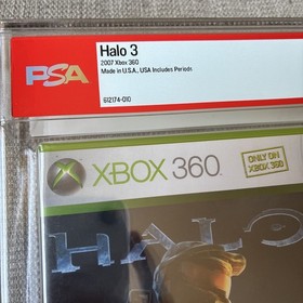 Halo 3 Xbox 360 Sealed Graded PSA 9.0 A