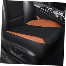 Car Seat Covers Full Set, Leather Car Seat Cushion, Single-Piece Brown  Black