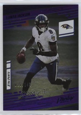2021 Panini Prestige Xtra Points Premium Purple 26/149 Lamar Jackson #22 14jm