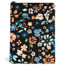 Book Sleeve Book Covers Book Protector Floral Printed with Zipper Washable Fa...