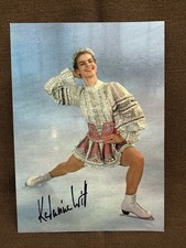 DDR Autogrammkarte - KATARINA WITT - Handschriftliches Autogramm - ca. 1988